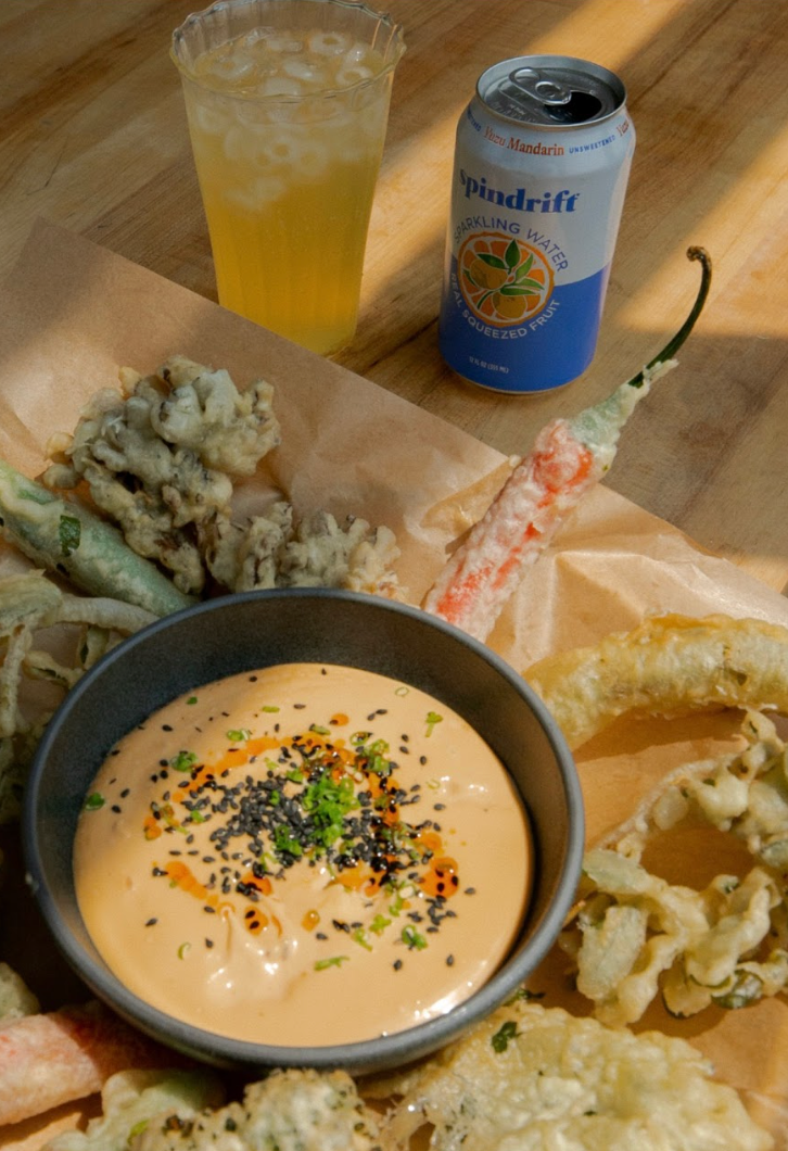 Veggie Tempura with Spicy Yuzu Kosho Sauce: by Sophia Roe