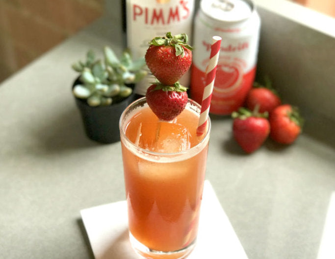 Sparkling Strawberry Pimm’s Cup Recipe